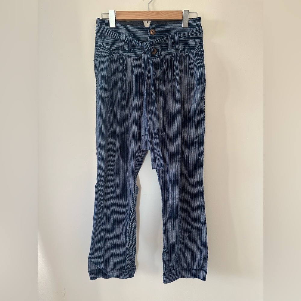 FREE PEOPLE Rumors Yarn Dye Harem Pant - Size 0 - Picture 3 of 10